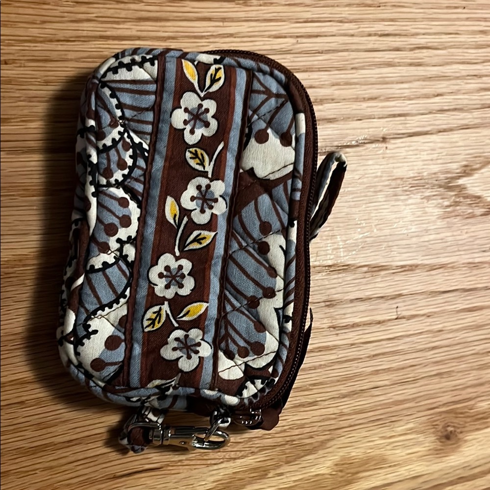 Vera Bradley Retired Java Blue Paisley small wristlet